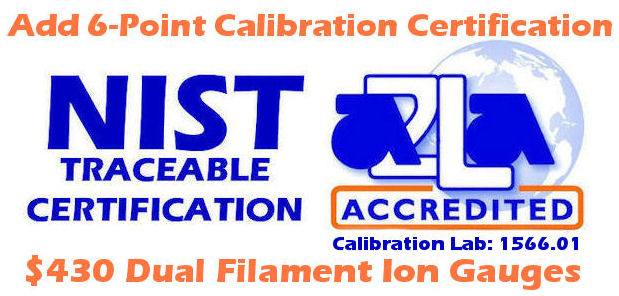 Dual Filament Ion Calibration